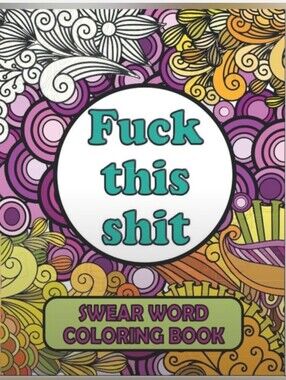 2pc-Swear Word Coloring Book & Colored Pencils 🩵🤣😂
